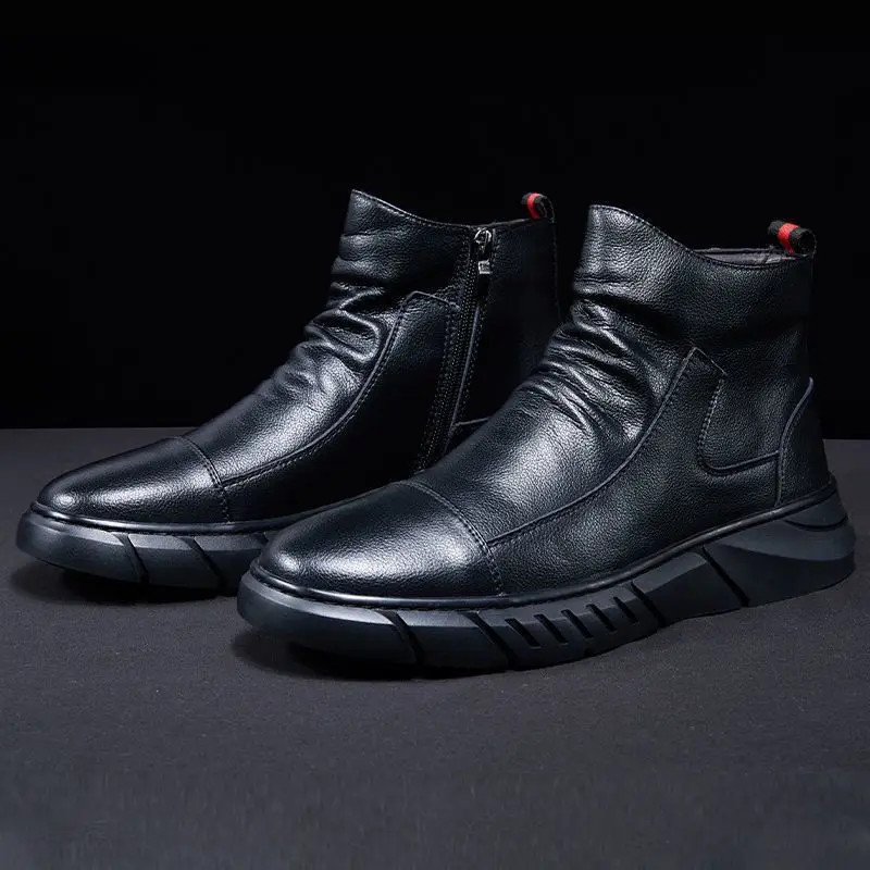 Men's British Style Leather Boots