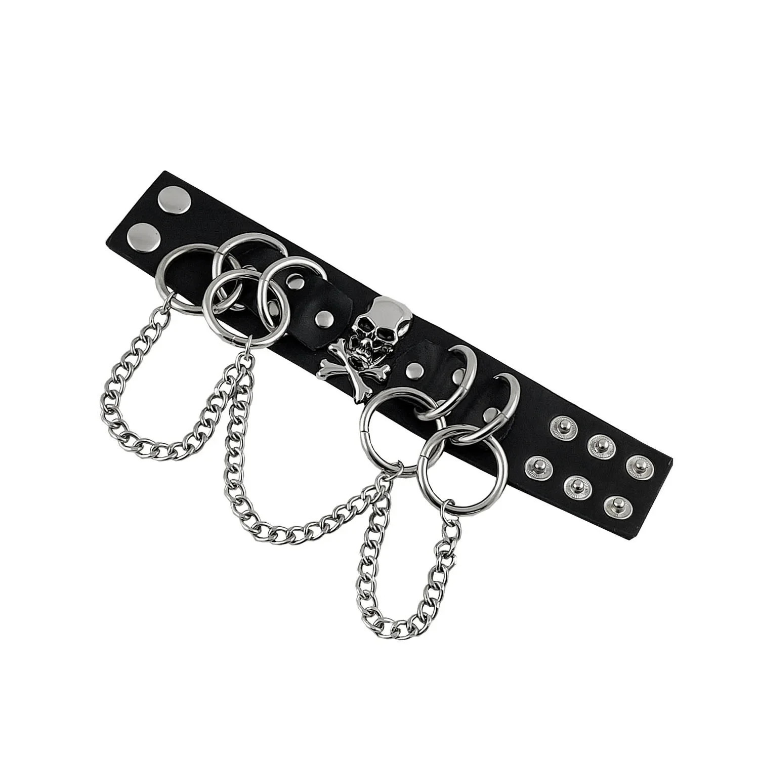 Men's Skull Steampunk™ Biker Leather Gloves