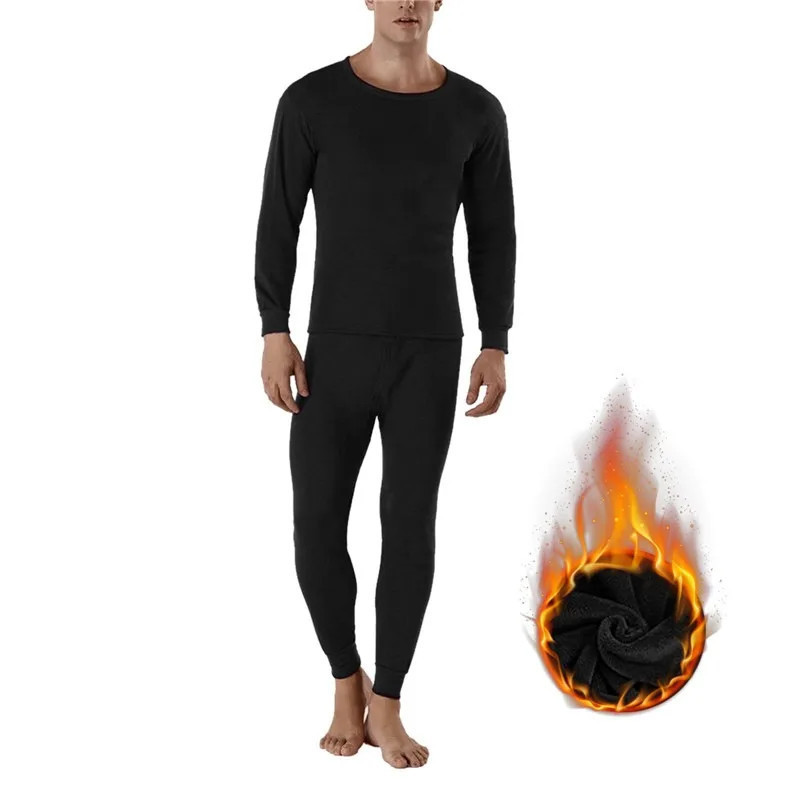 Men's Soft Winter Thermal Underwear - Dark Gray