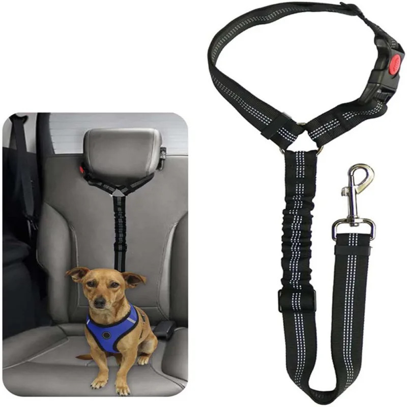 Adjustable Dog Car Safety Seat Belt & Leash – Hot Sale 50% Off